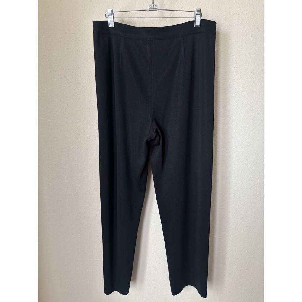 Exclusively Misook Petite Large Black Pull-On Dress Pants - Picture 3 of 4